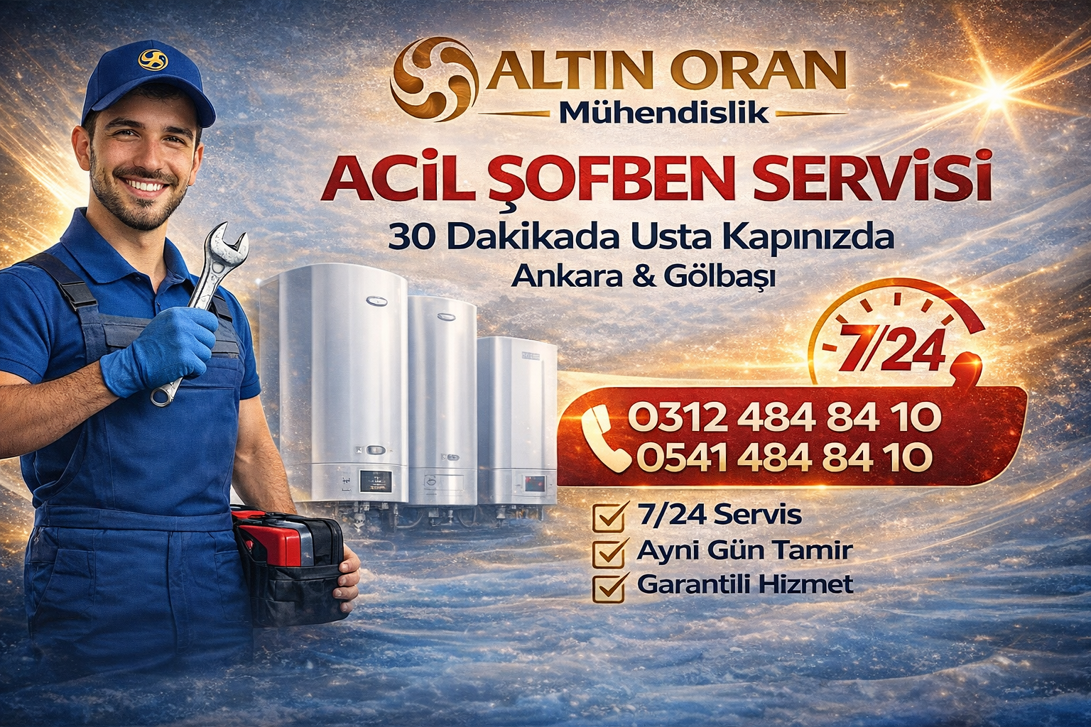 Ankara şofben servisi